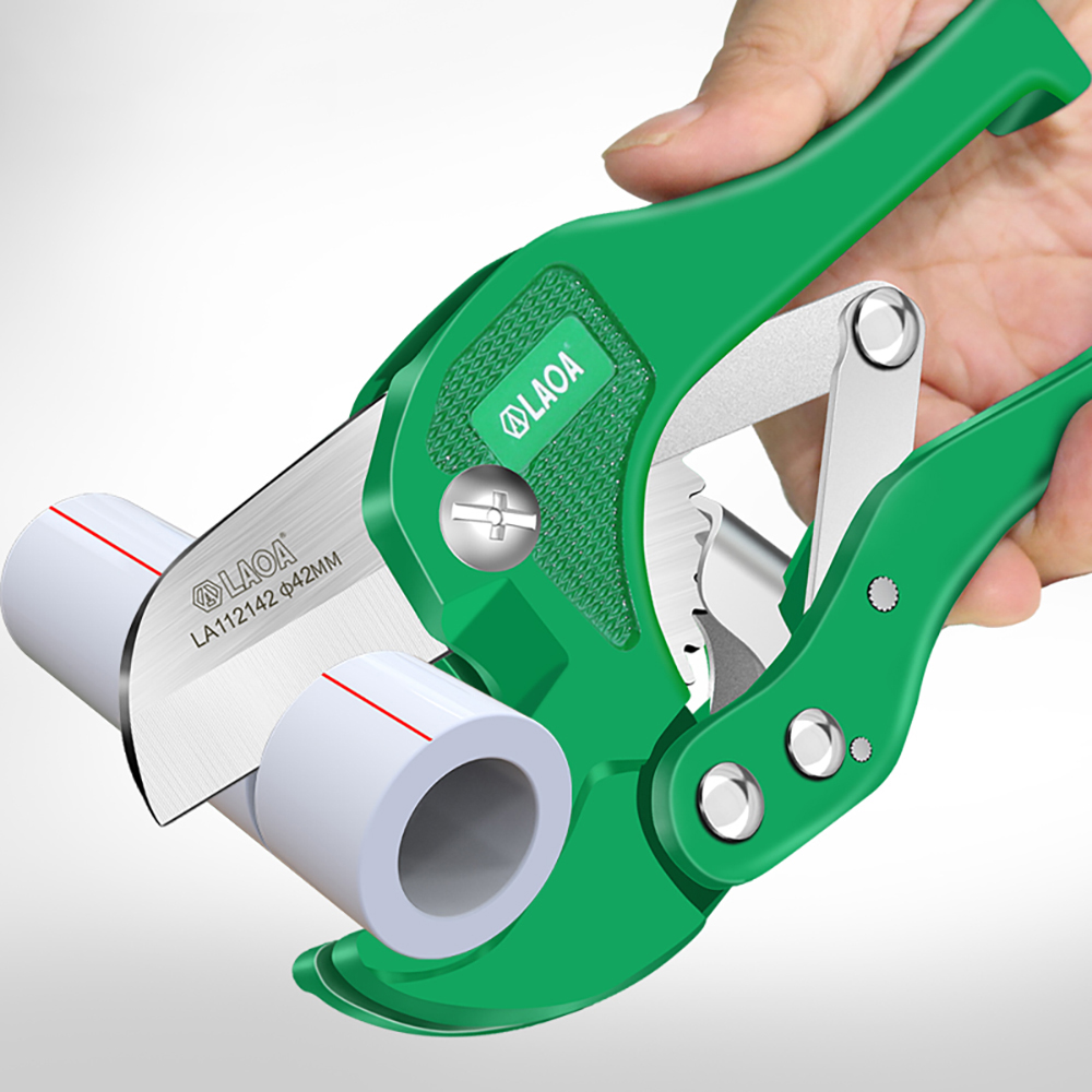 Pipe Cutter Ratchet - LAOA パイプカッター 42 ミリメートル重アルミニウム合金ラチェットセルフロック 5CR13 ブレードチューブカッター銅管用