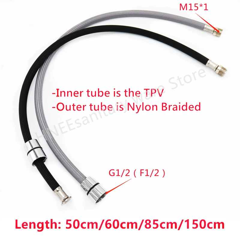 Flexible Hose Braided - 50 センチメートル/60 センチメートル/85 センチメートル/150 センチメートル F1/2
