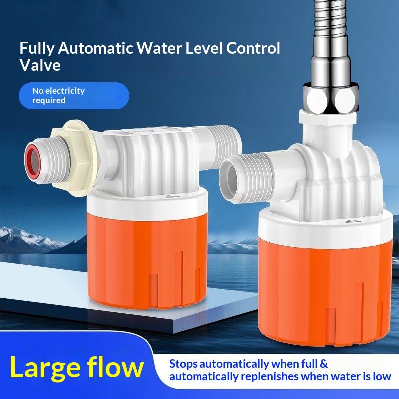 Float Ball Valve - 自動水位制御弁 プラスチックフロートボールバルブ 1/2インチ 3/4インチ 自動遮断 タンクプールフロートスイッチ