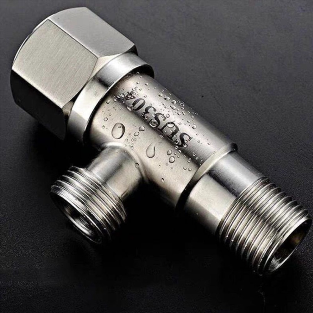 Toilet Fill Valve - ステンレス鋼ホットコールド入口バルブトイレ充填アングルバルブシンク洗面器給湯器蛇口キッチンバスルームアクセサリー