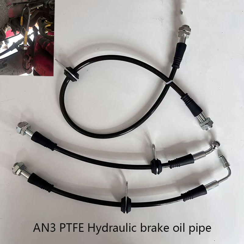 Ptfe Tape Thread - 自動車航空油圧フロントリアブレーキホース AN3 PTFE 車ステンレス鋼編組ブレーキクラッチパイプライン N10X1 メス