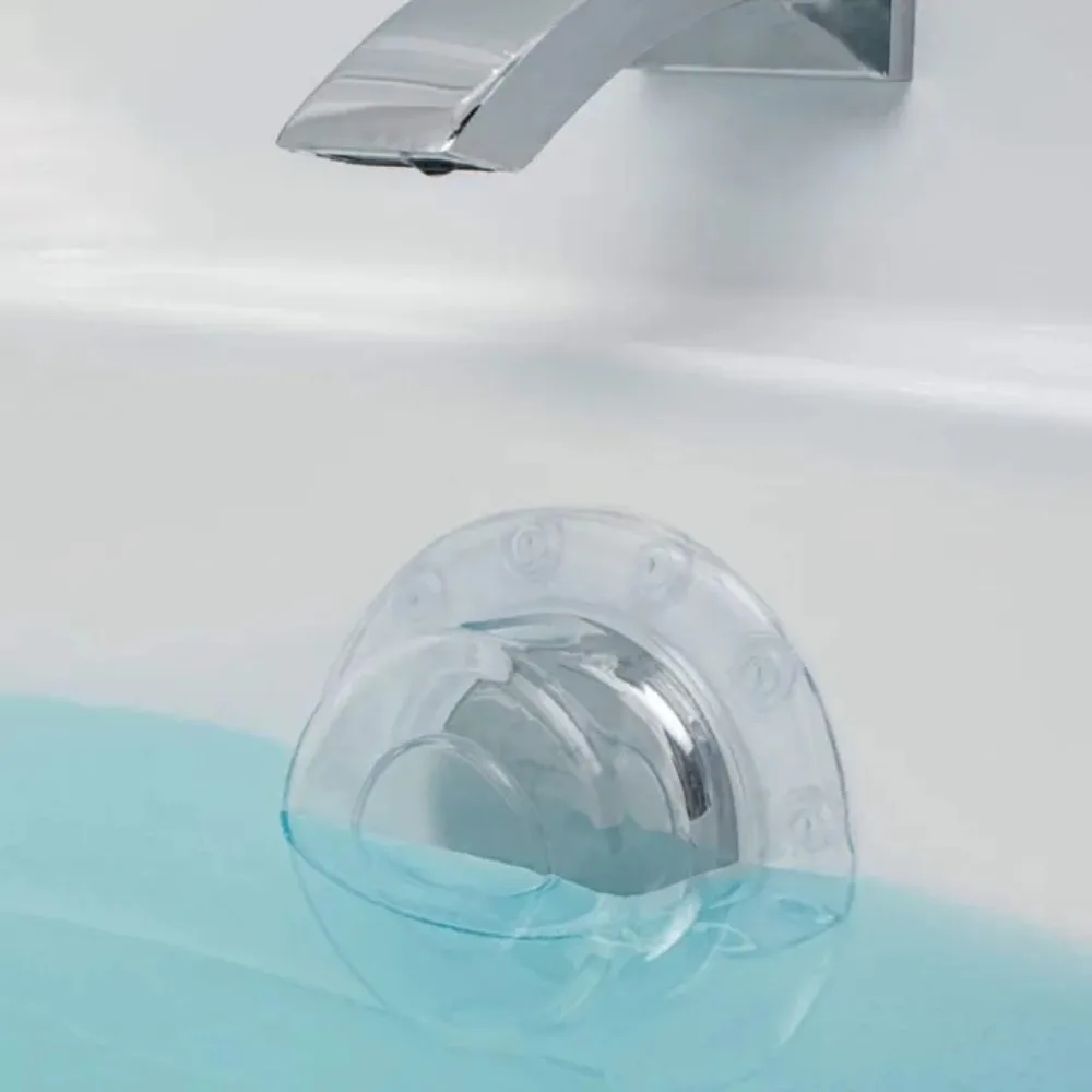 Drain Pipe Clip - PVCバスオーバーフロードレンカバーオーバーフロー防止、バスタブトレイストッパー、追加インチ、浴槽ウォーマー用水、バスルームアクセサリー