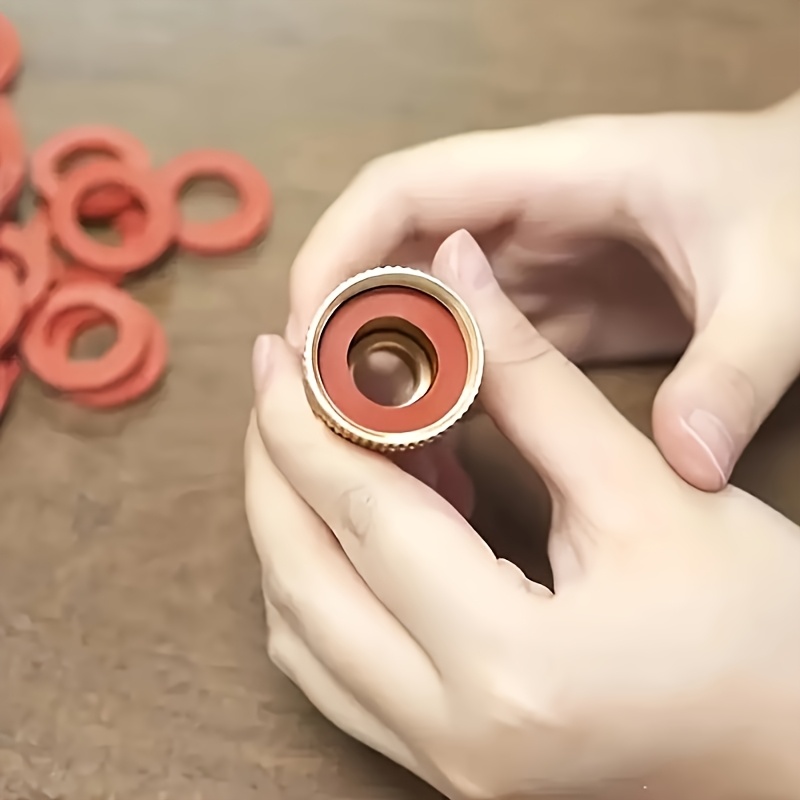 Silicone Tap Washer - 40個入り 耐久性のある長持ちするシリコン製タップワッシャー 漏れ防止シールリング ガーデンホース継手用交換ガスケット