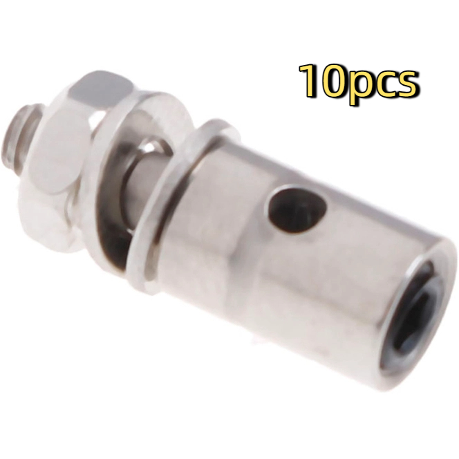 Push Fit Connector - 10 個の高品質 RC 飛行機ボートプッシュロッドリンケージストッパーサーボコネクタ
