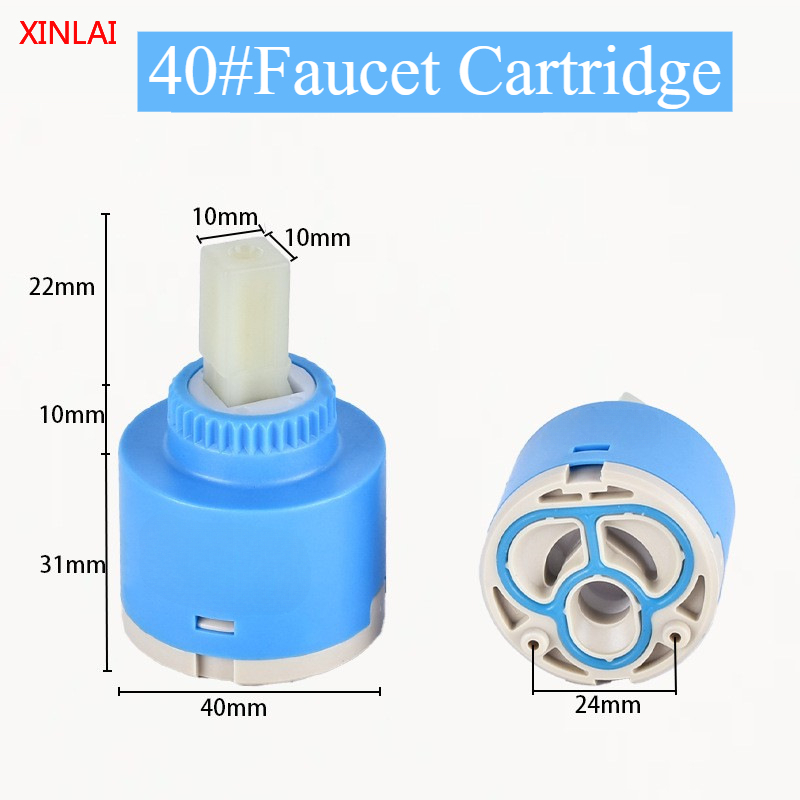 Shower Valve Cartridge - 35/40 ミリメートルセラミック蛇口カートリッジシングルハンドル温水/冷水ミキサーバルブ修理交換部品