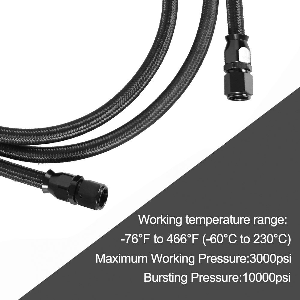 6AN柔軟なptfe伝送クーラーホースラインフィッティングナ - Flexible Hose Braided のレビューと価格