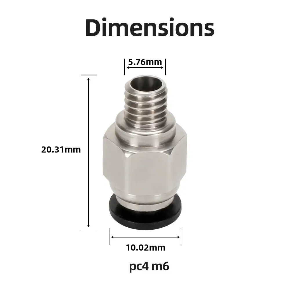 1-10 個 3D プリンターアクセサリー PC4-M6 オ - Ptfe Tape Thread のレビューと価格