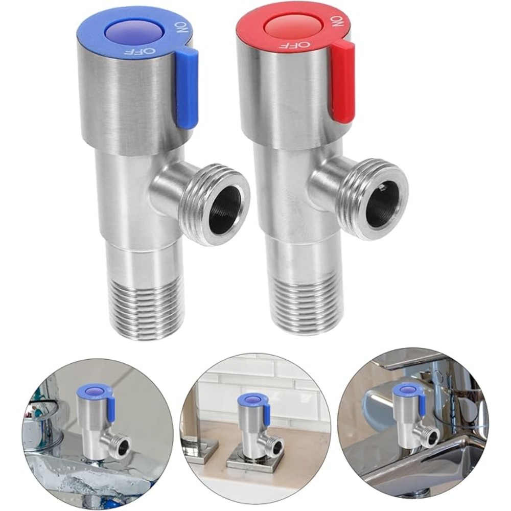 ステンレス鋼ホットコールド入口バルブトイレ充填アングルバルブ - Toilet Fill Valve のレビューと価格