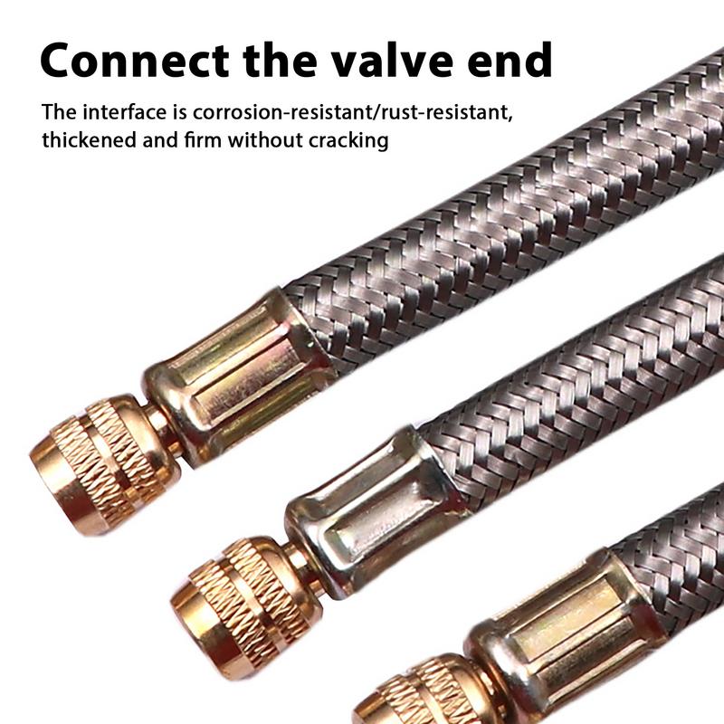 1 ピーストラックバルブ延長フレキシブルバスタイヤバルブ延長 - Flexible Hose Braided のレビューと価格