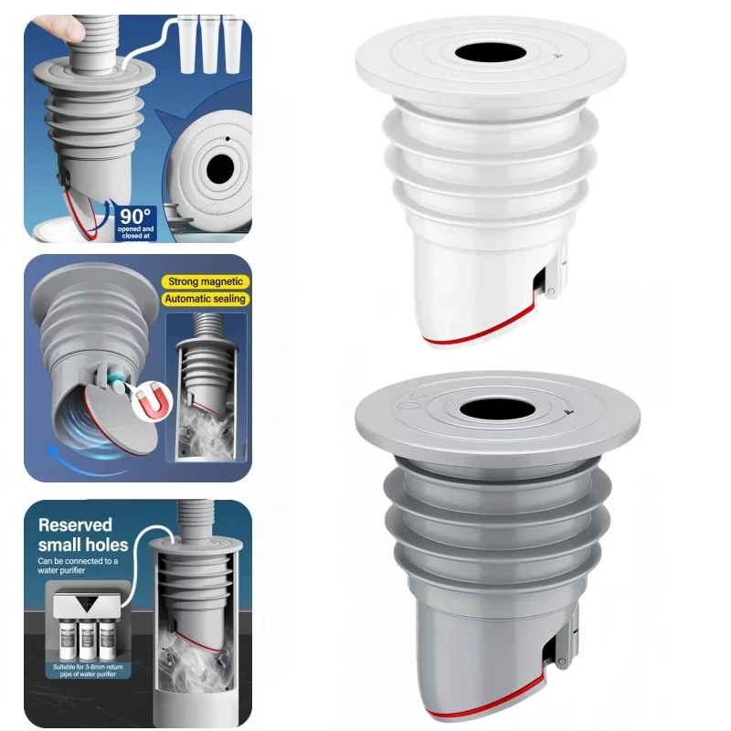シリコーンシンクストッパー下水道管シールリング床排水抗臭気プ - Drain Pipe Clip のレビューと価格