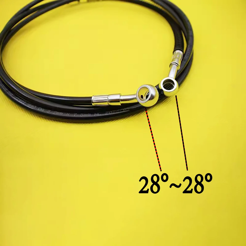 油圧ラインバイクサスペンションホース,強化ステンレス鋼編組ホ - Flexible Hose Braided のレビューと価格