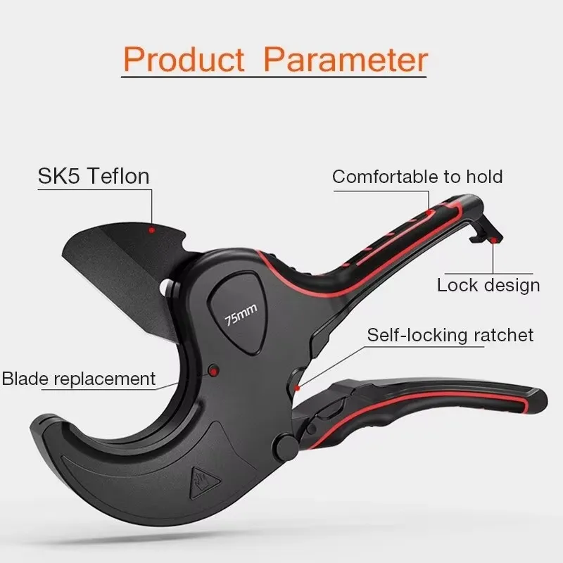 パイプカッター 42mm-75mm アルミ合金ボディ ラチェ - Pipe Cutter Ratchet のレビューと価格