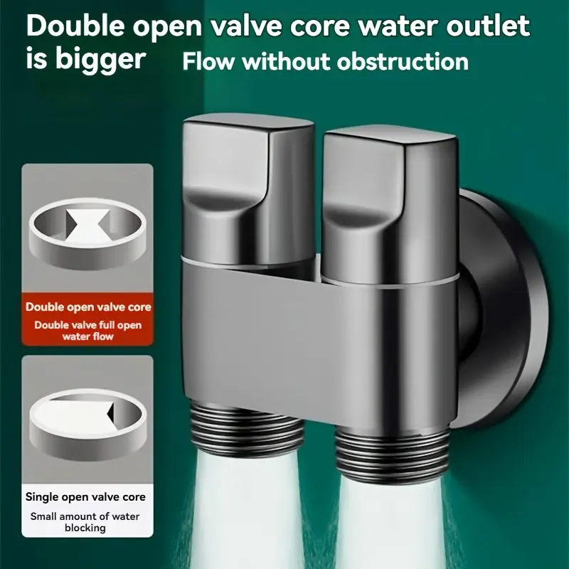 ステンレス製ダブルアウトレット蛇口、滑り止めハンドルデザイン - Toilet Fill Valve のレビューと価格