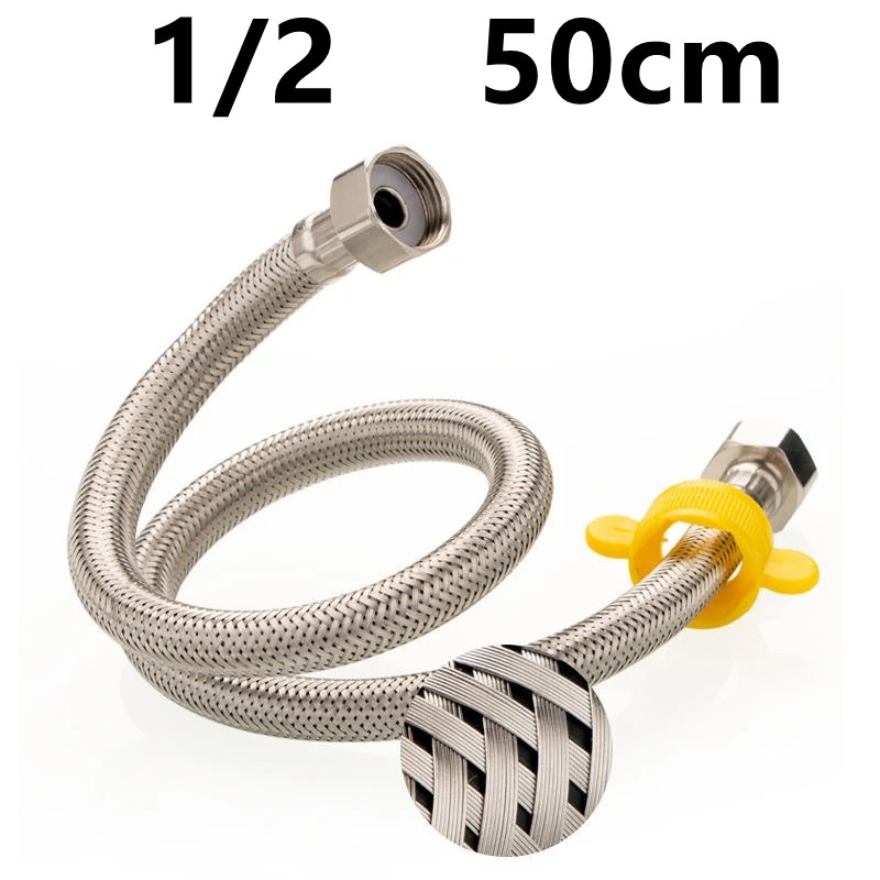 304 ステンレス鋼の蛇口編組水道管 1/2 インチ温水およ - Flexible Hose Braided のレビューと価格