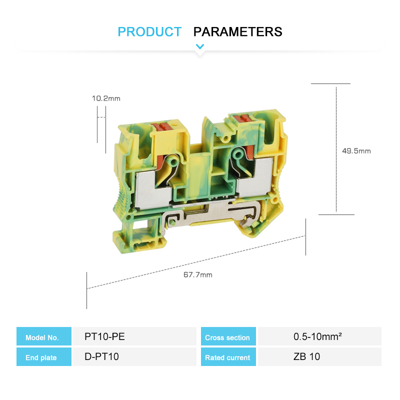 電気プラグワイヤーコネクタ、DINレール端子ブロックを介した - Push Fit Connector のレビューと価格