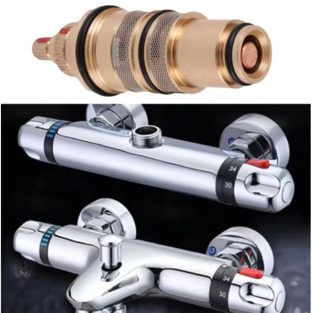 真鍮製シャワーサーモスタットカートリッジ交換キット - 浴室 - Shower Valve Cartridge のレビューと価格