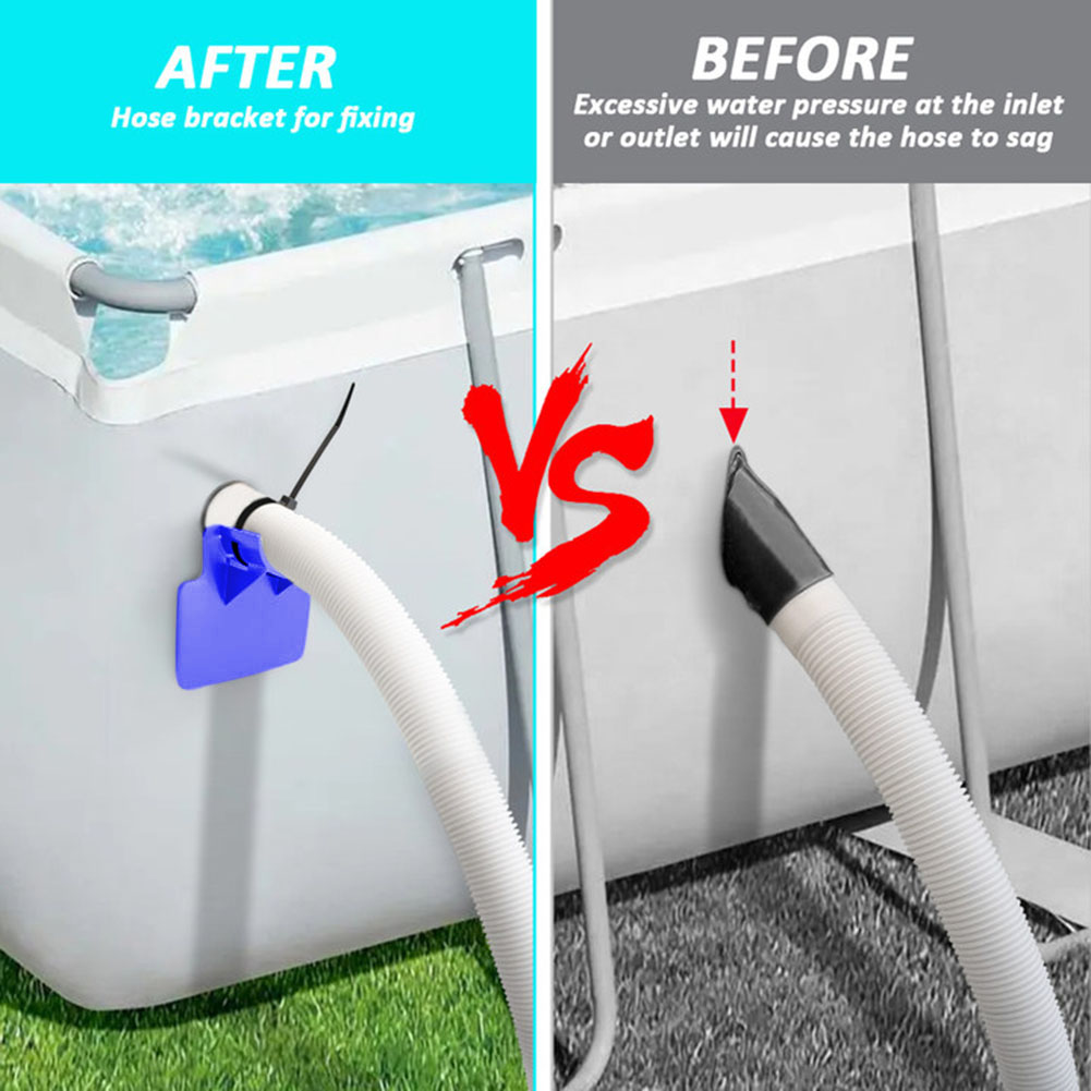2 個のスイミングプールパイプ固定ホルダーサポート Inte - Plastic Pipe Clip のレビューと価格