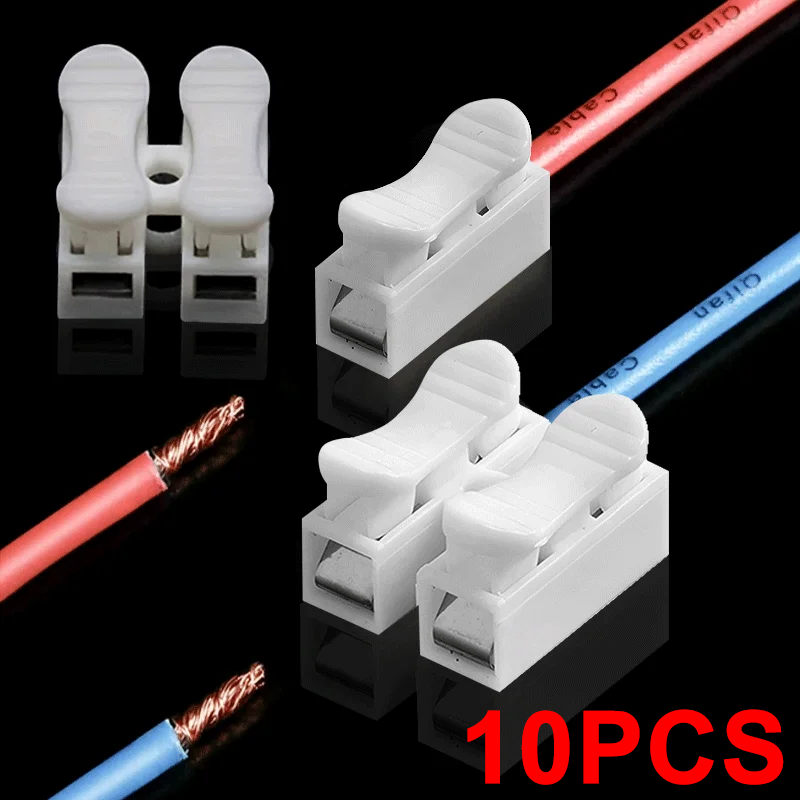 10 個クイック端子コネクタ 1P 2P ケーブルワイヤコネ - Push Fit Connector のレビューと価格
