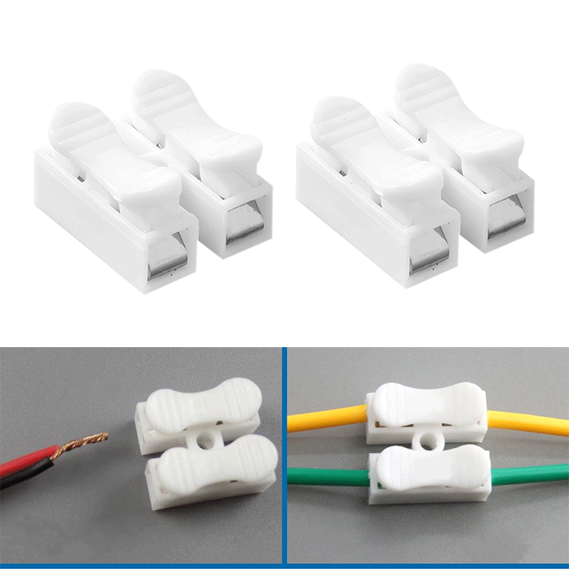 10 個クイック端子コネクタ 1P 2P ケーブルワイヤコネ - Push Fit Connector のレビューと価格