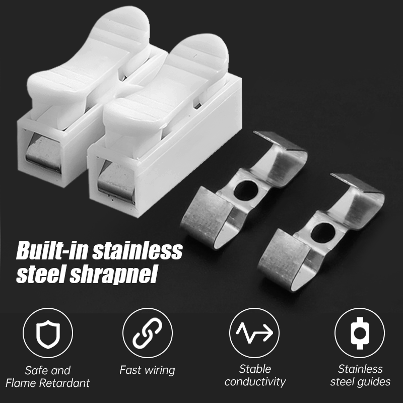 10 個クイック端子コネクタ 1P 2P ケーブルワイヤコネ - Push Fit Connector のレビューと価格