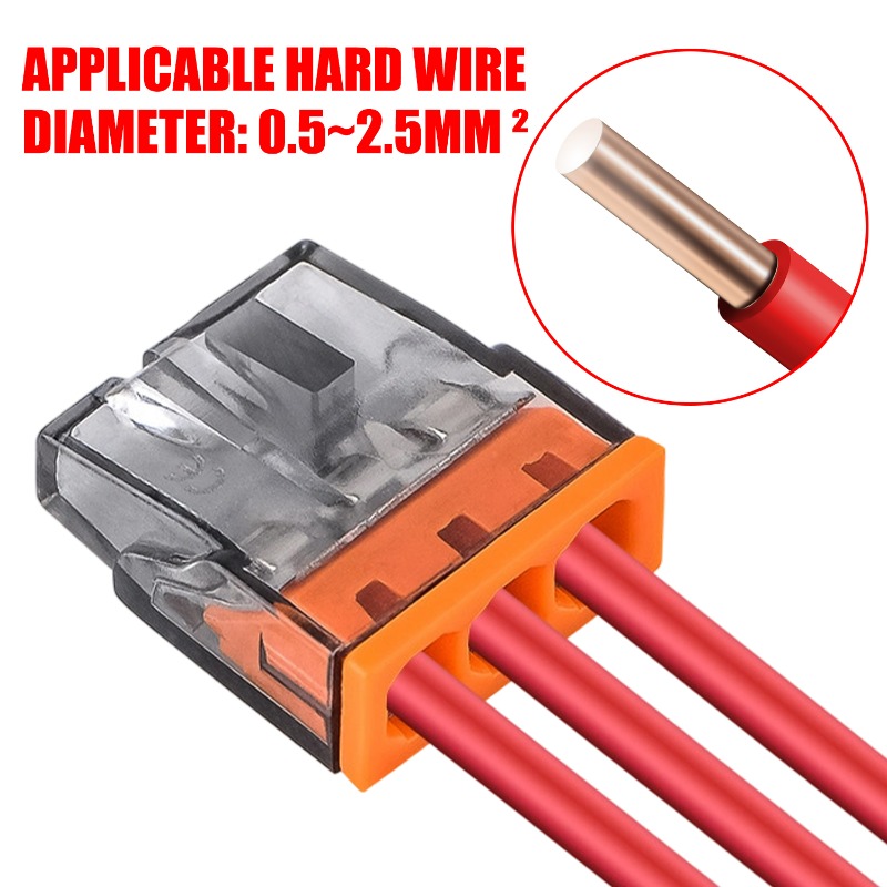 3穴電気配線クイックコネクタクリップスプライスレバーダイレク - Push Fit Connector のレビューと価格