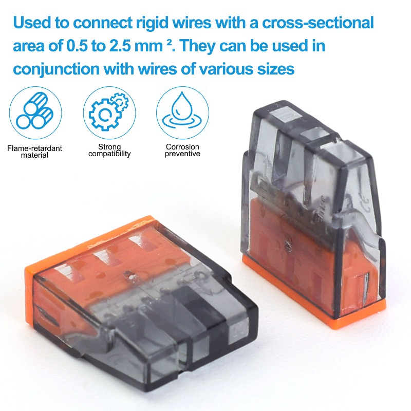 3穴電気配線クイックコネクタクリップスプライスレバーダイレク - Push Fit Connector のレビューと価格