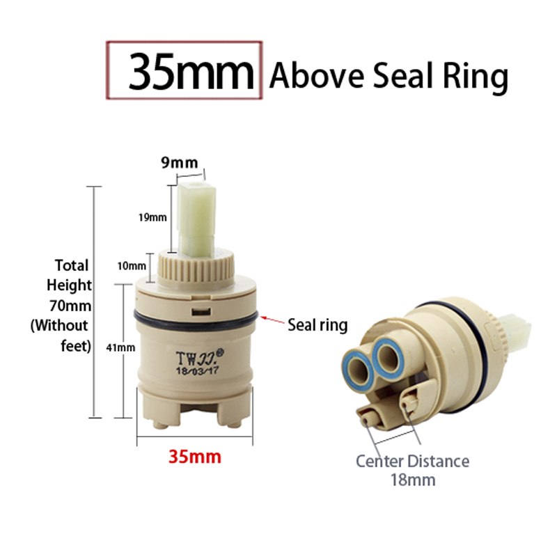 セラミックカートリッジミキサー蛇口,35mm/40mm,ハイ - Basin Mixer Cartridge のレビューと価格