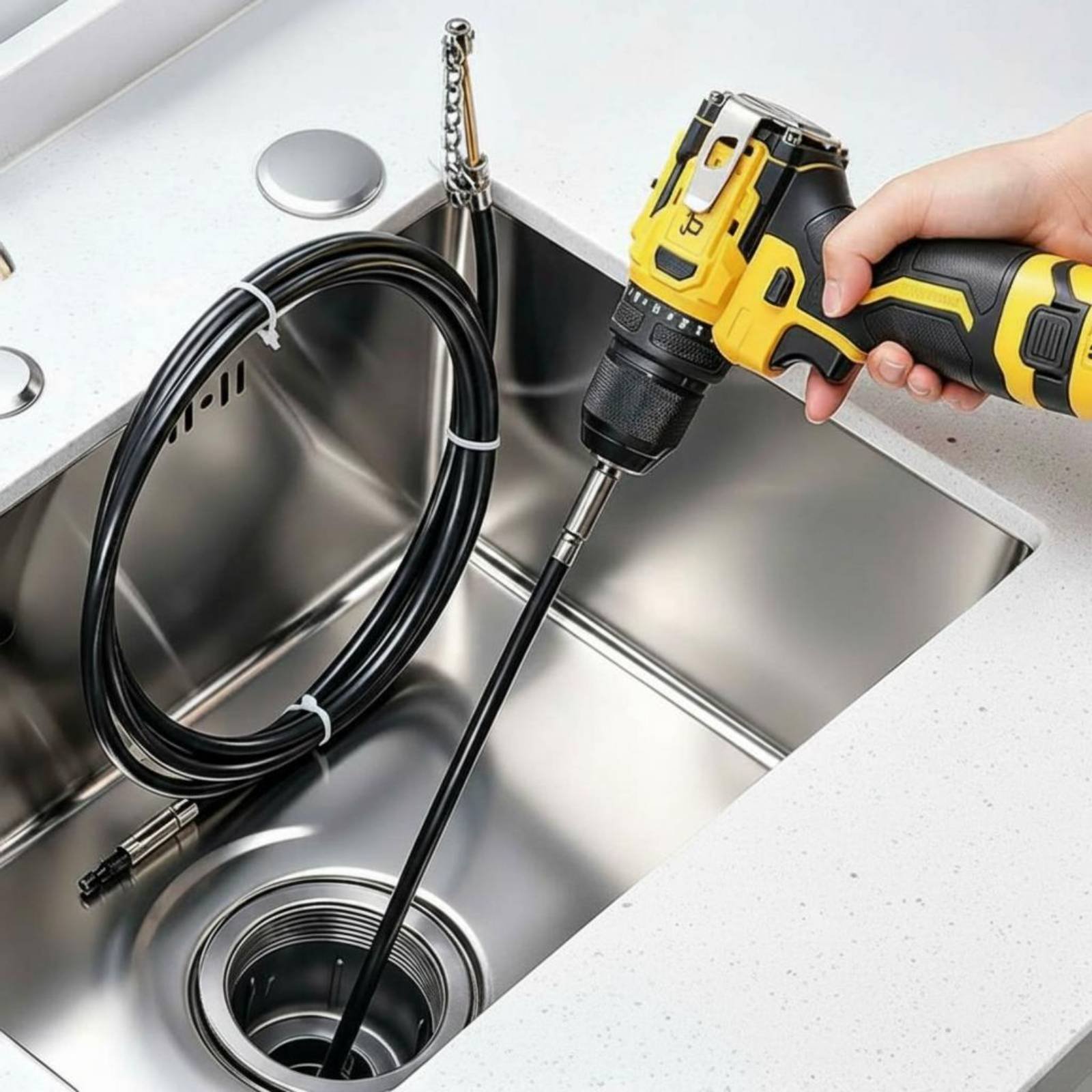 チェーン式排水管クリーナー 多目的パイプチェーンクリーナー  - Drain Snake Flexible のレビューと価格