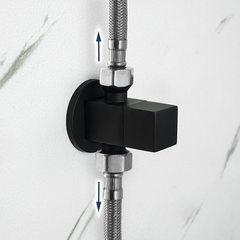 真鍮製アングルバルブ クロームブラック ローズゴールド イン - Toilet Fill Valve のレビューと価格